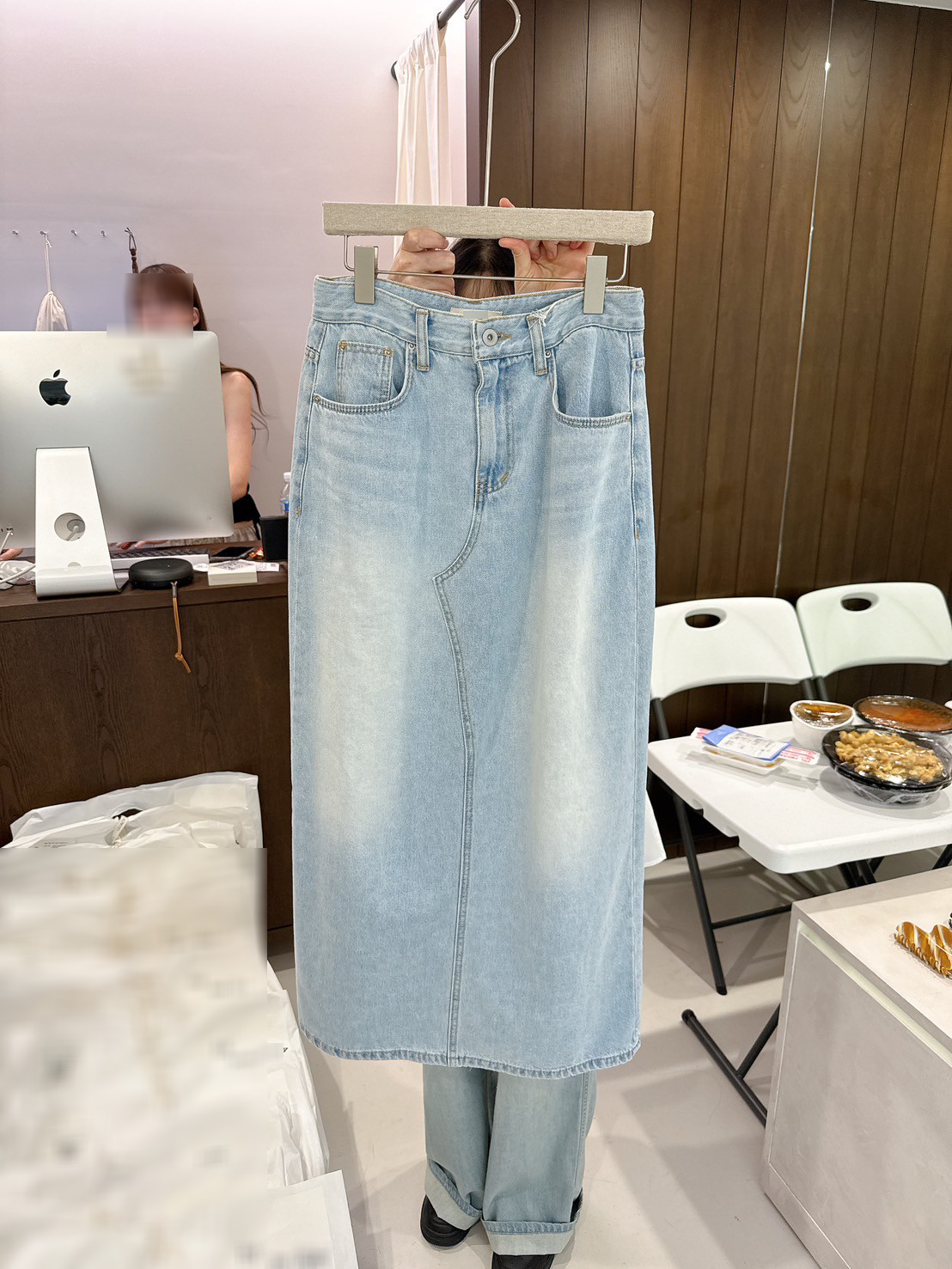 A39.清爽女孩水洗牛仔裙