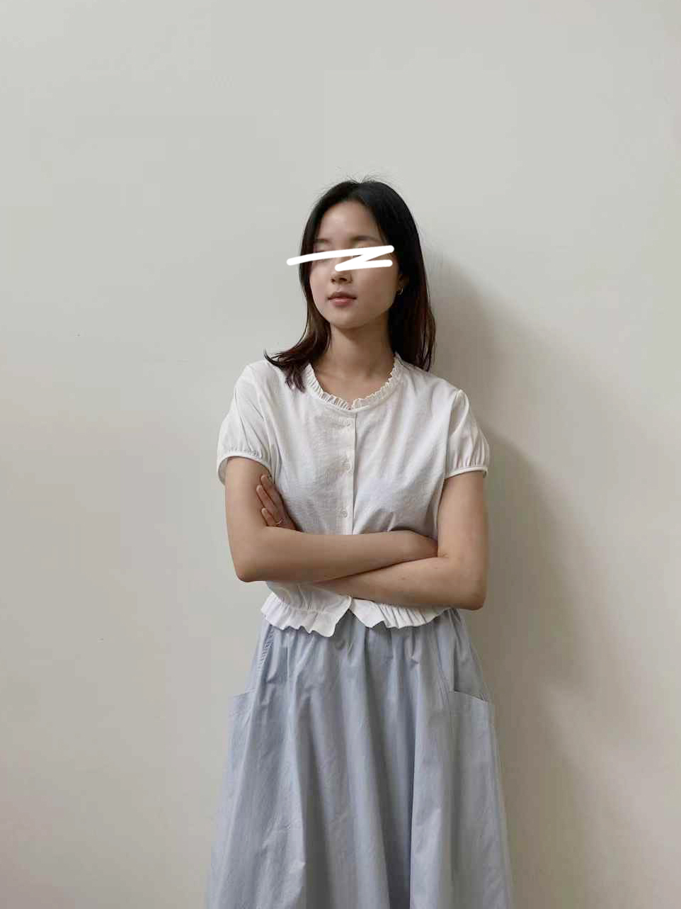 A82.質感家鬆緊腰素雅傘裙