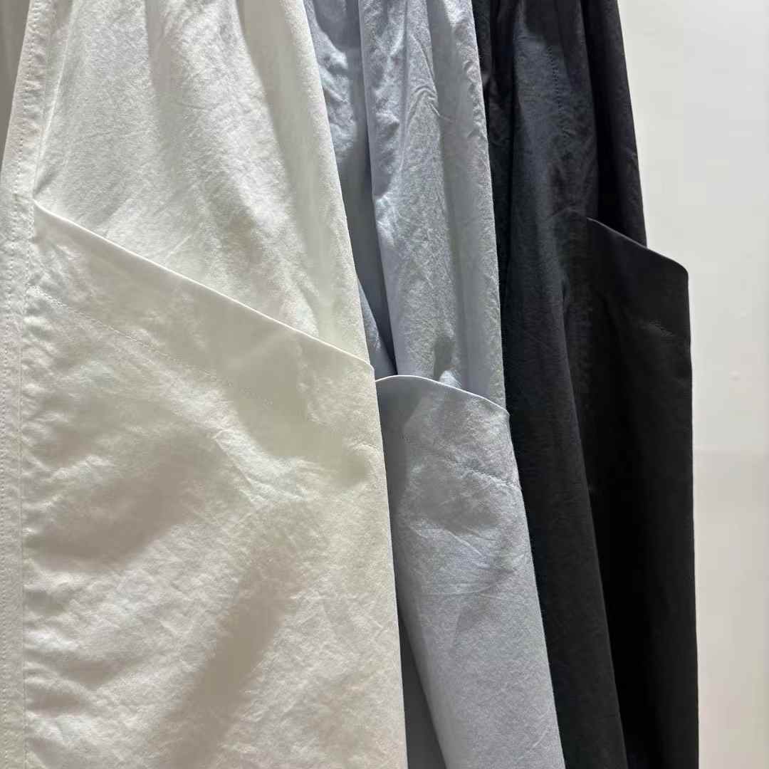 A82.質感家鬆緊腰素雅傘裙