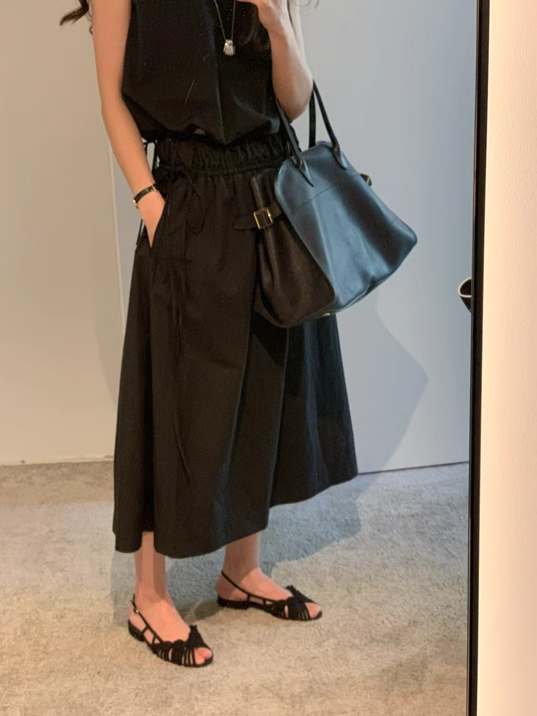 A106.顏值家甜美側蝴蝶結傘裙