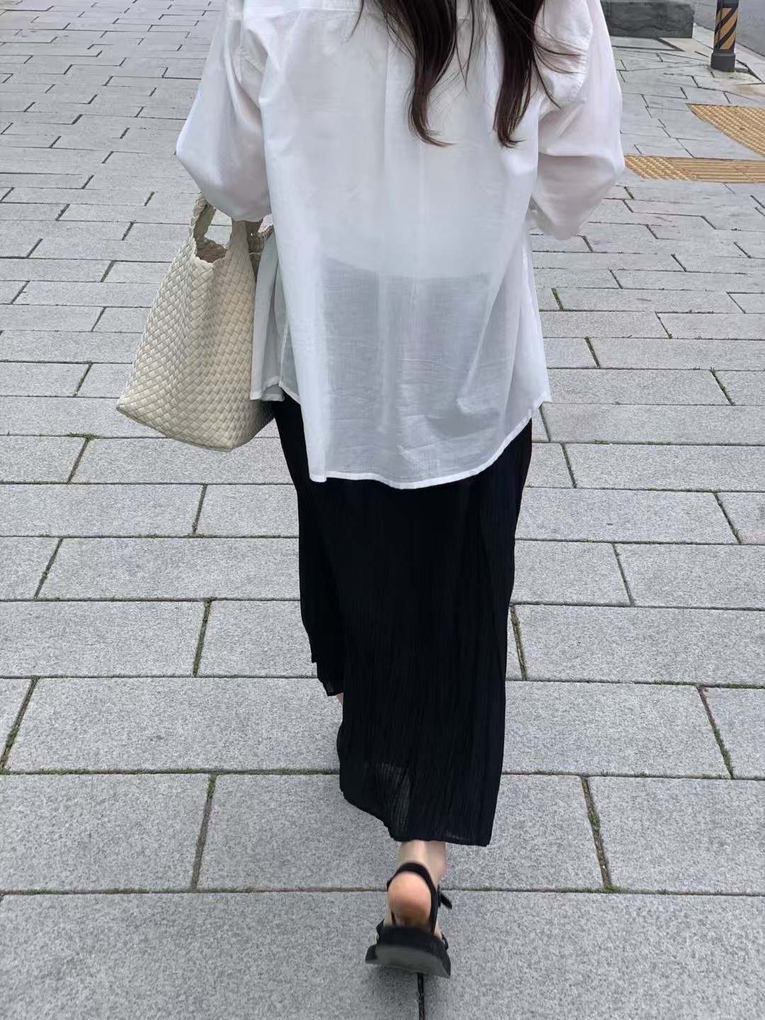 A62.清爽家纖瘦百搭女孩皺皺裙