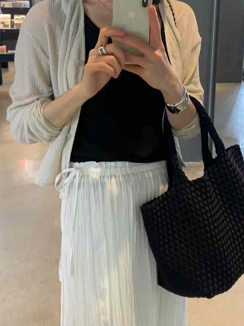 A62.清爽家纖瘦百搭女孩皺皺裙