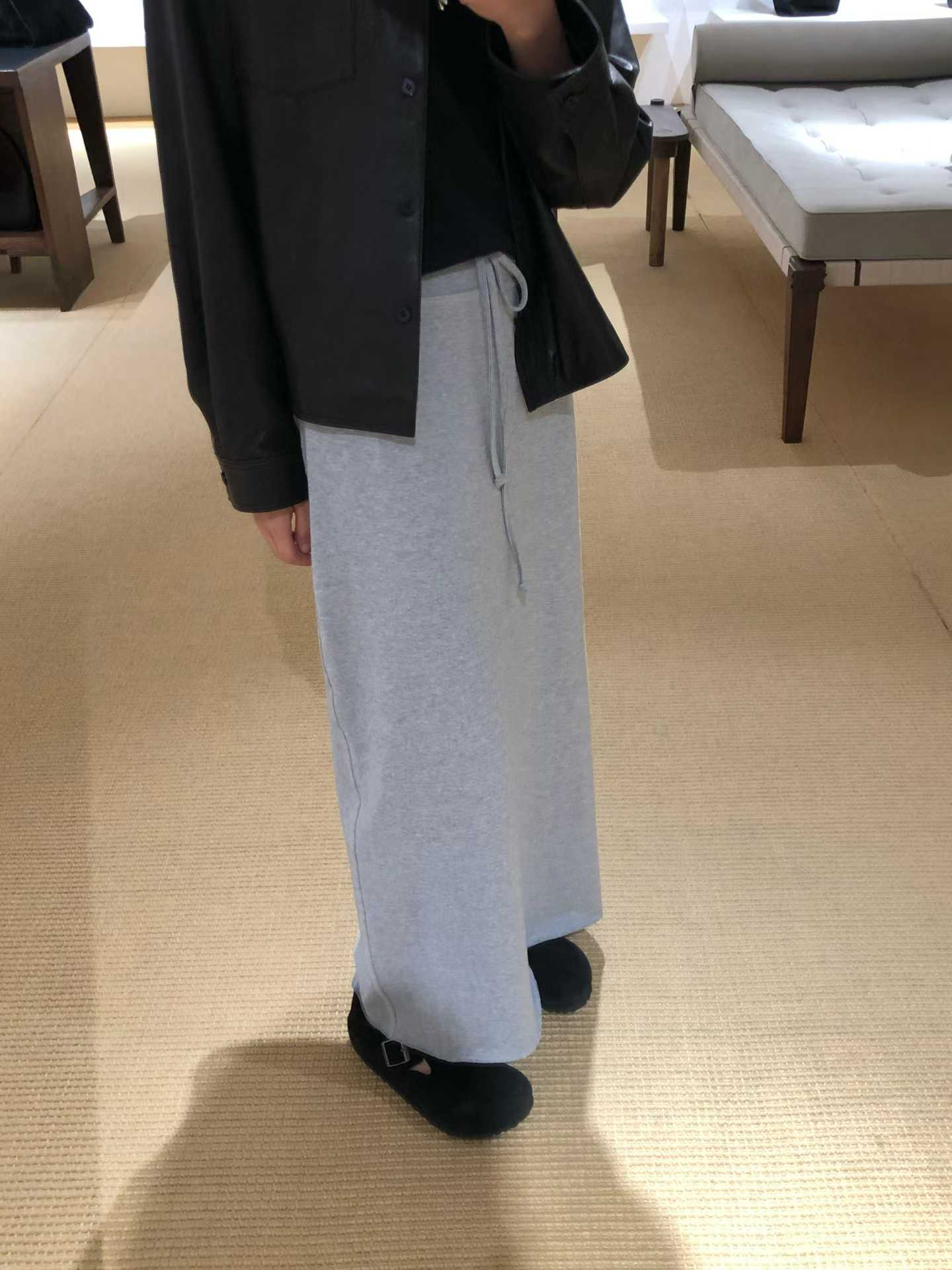 清爽家休閒綁帶瘦瘦裙