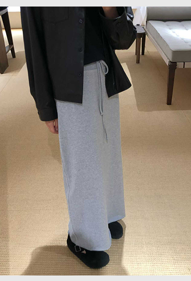 A39.清爽家休閒綁帶瘦瘦裙