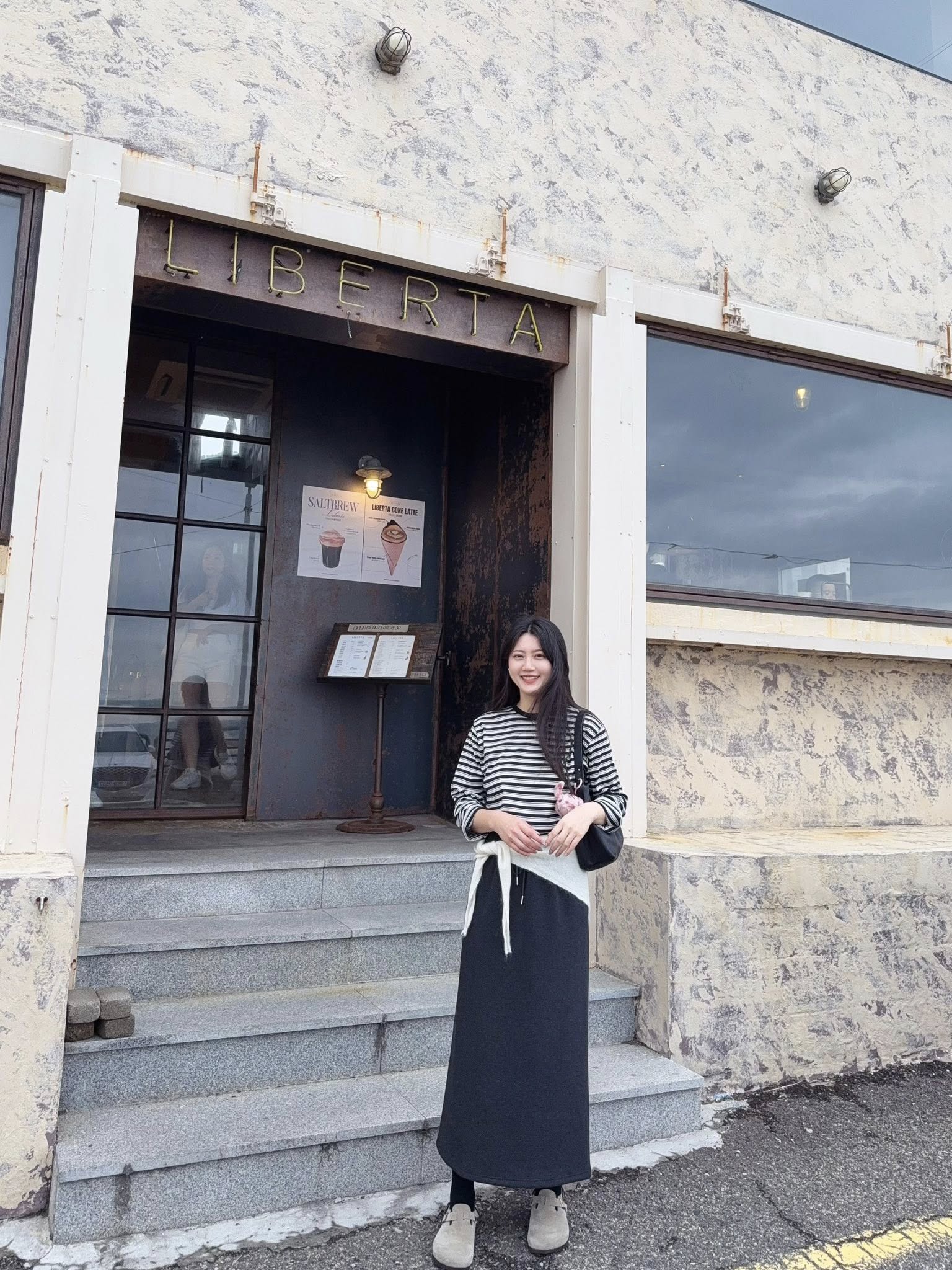 B09.秋日女孩天絲混紡磨毛長裙