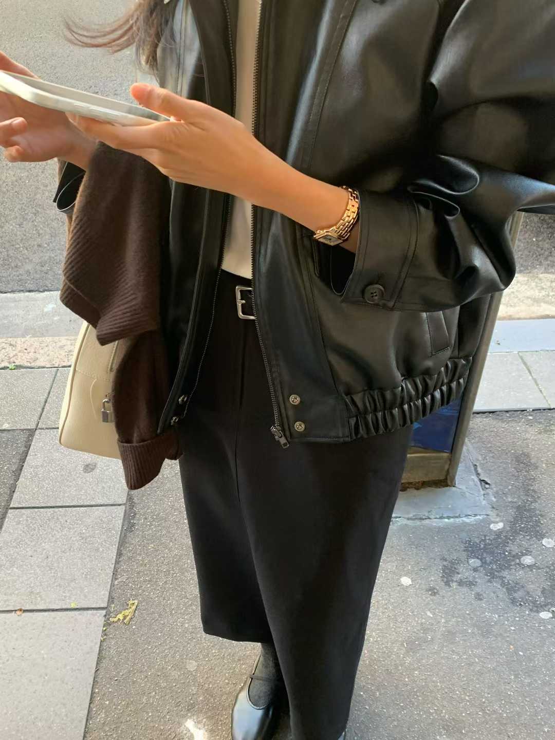 B40.清爽家大地色西裝長裙
