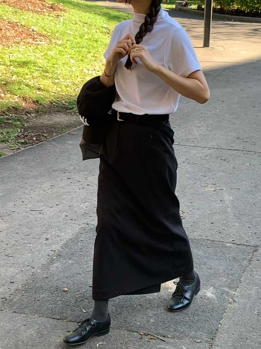 B40.清爽家大地色西裝長裙