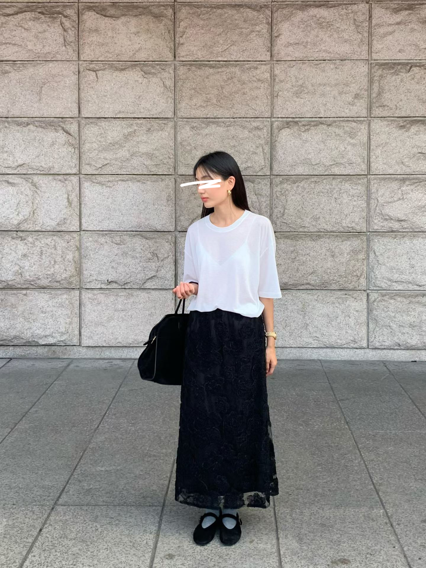 B38.清爽家甜美雙層紗造型長裙