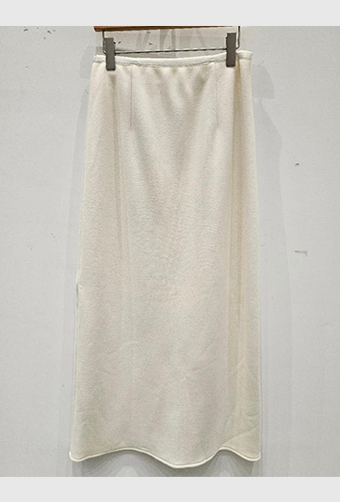 B27.星星家羊毛混紡毛料長裙