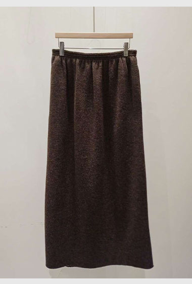 B74.可可家鬆緊腰羊毛傘裙