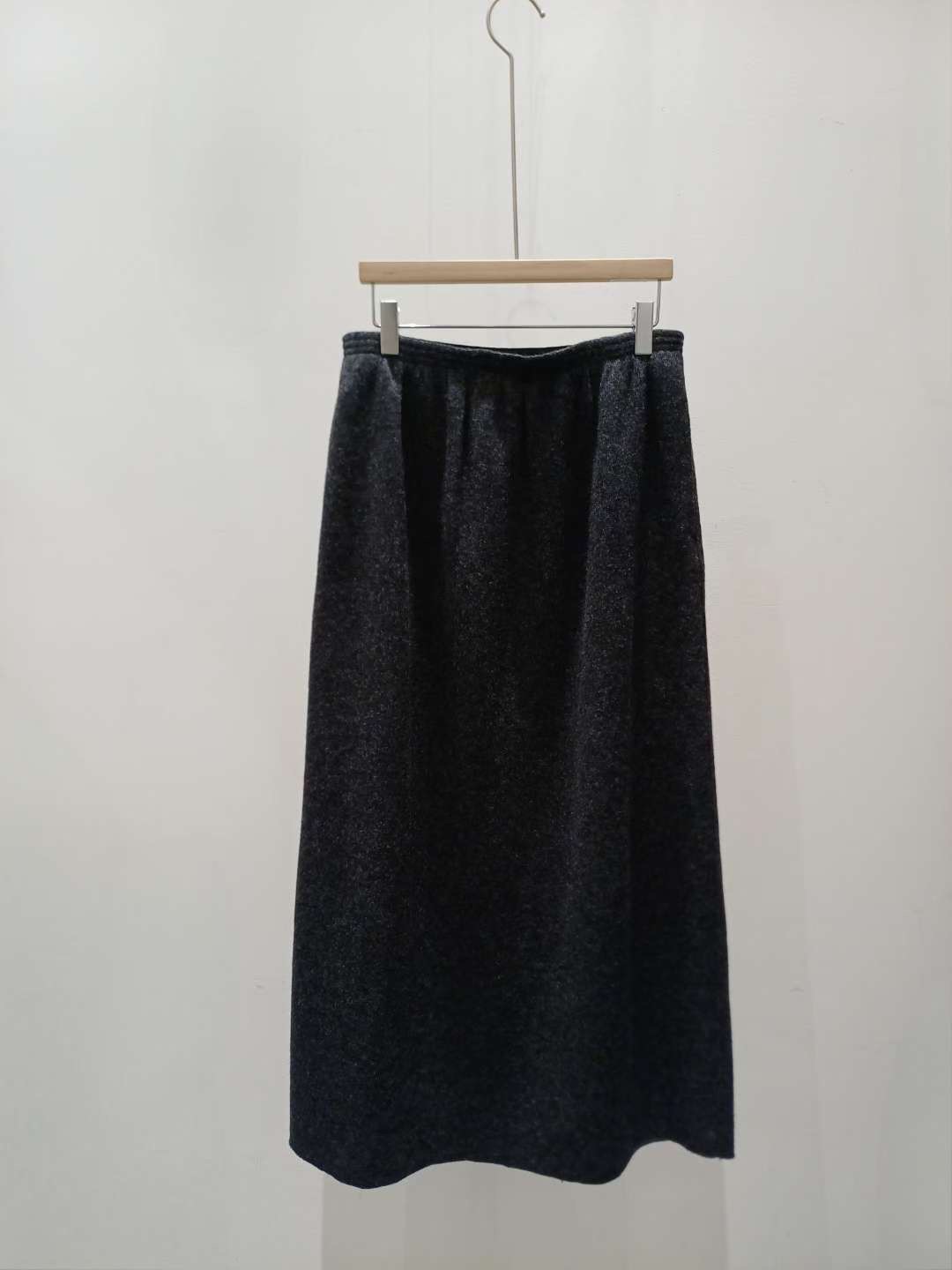 B74.可可家鬆緊腰羊毛傘裙