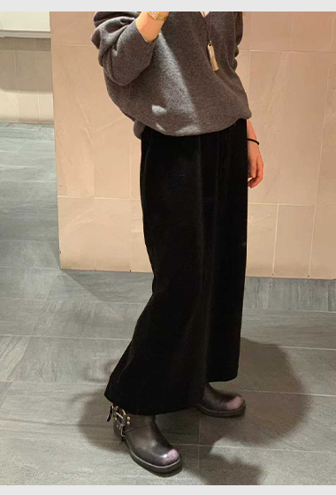 A45.顏值家柔軟絨面顯瘦裙