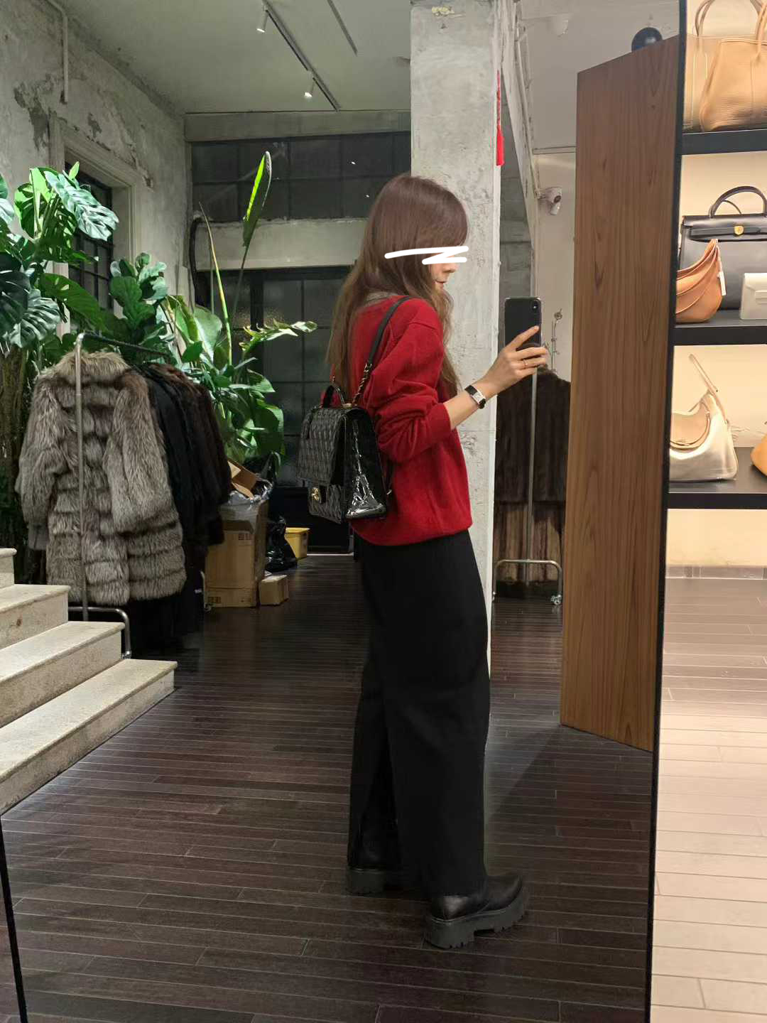 A46.顏值家後開叉完美比例長裙