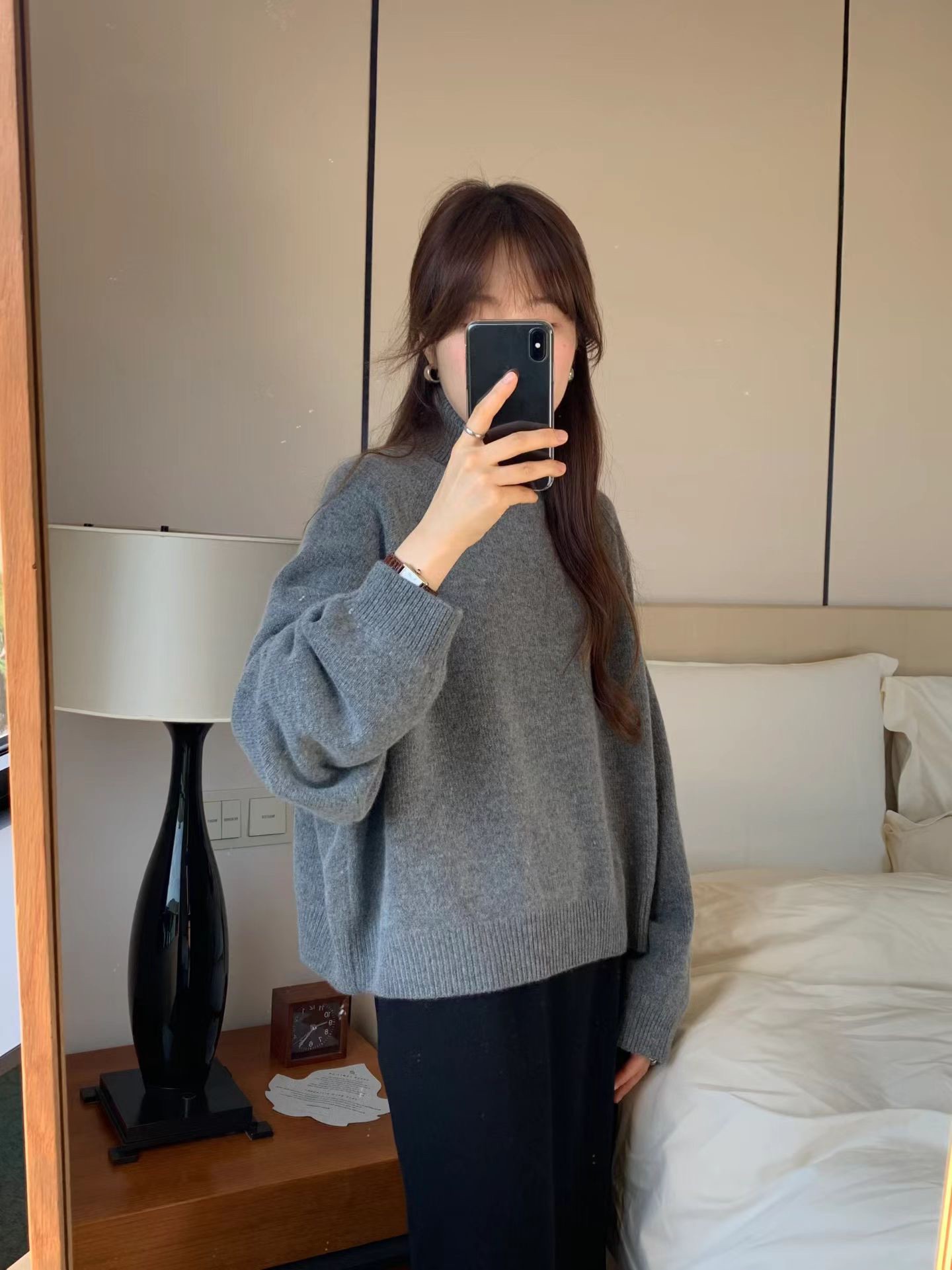 A46.顏值家後開叉完美比例長裙