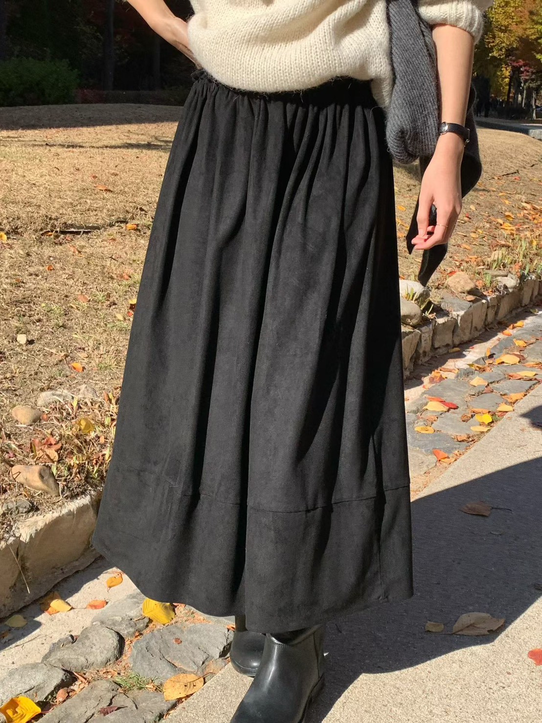 A24.大V家仙氣顯瘦鬆緊長裙