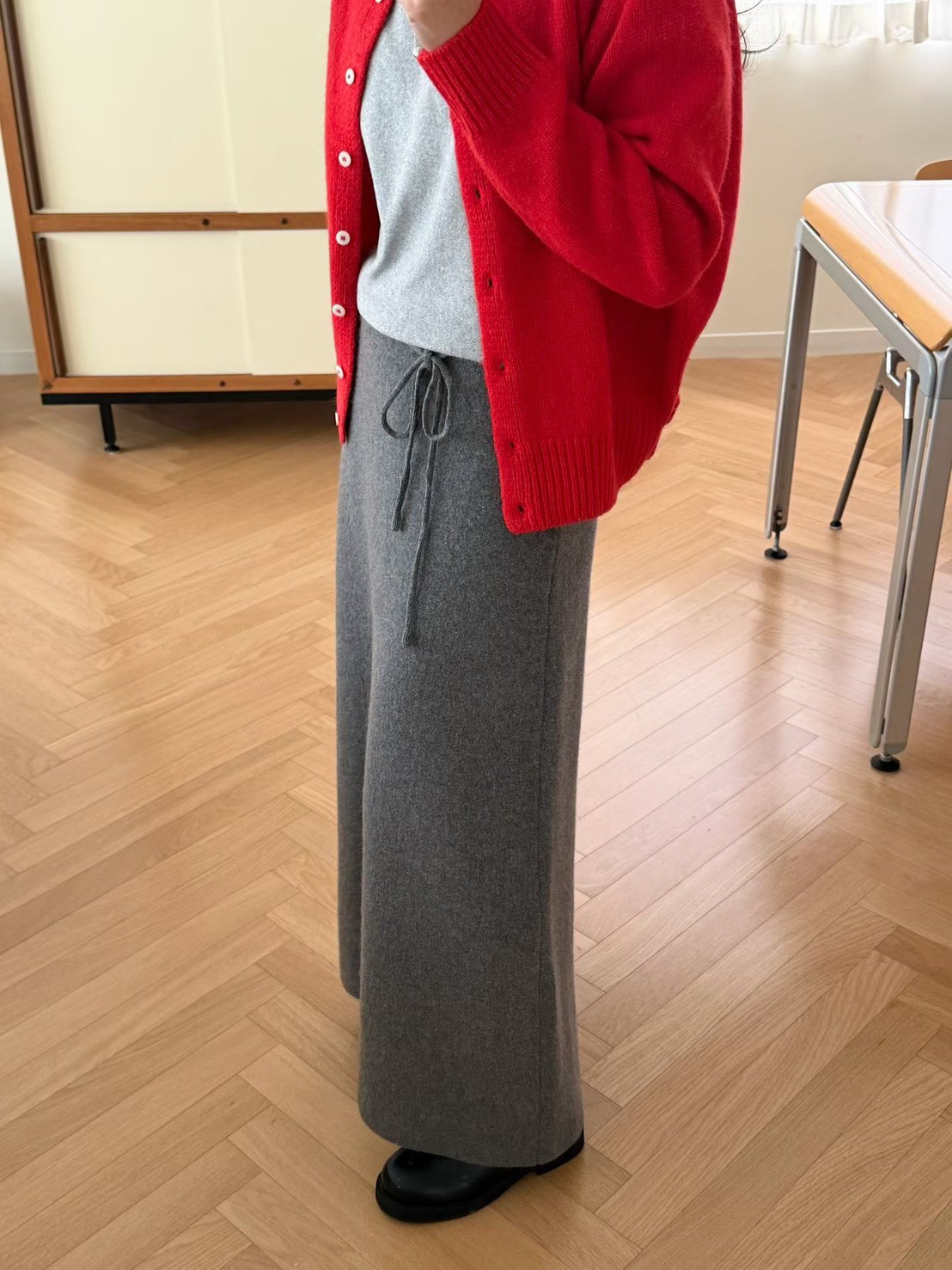 A55.瘦瘦歐膩冬日保暖針織裙