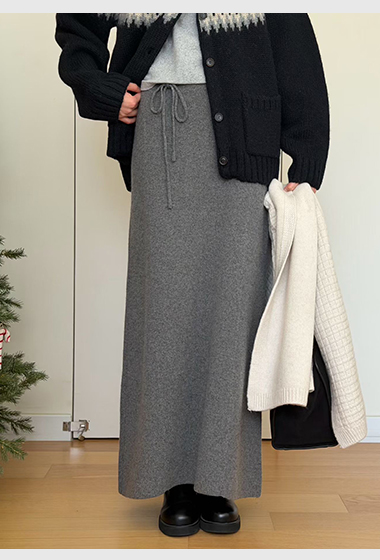 A55.瘦瘦歐膩冬日保暖針織裙