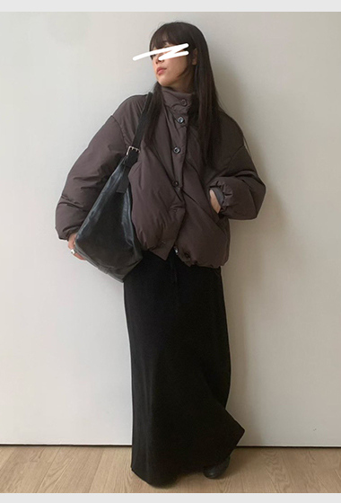 B16.顯瘦舒適鬆緊腰垂墜長裙