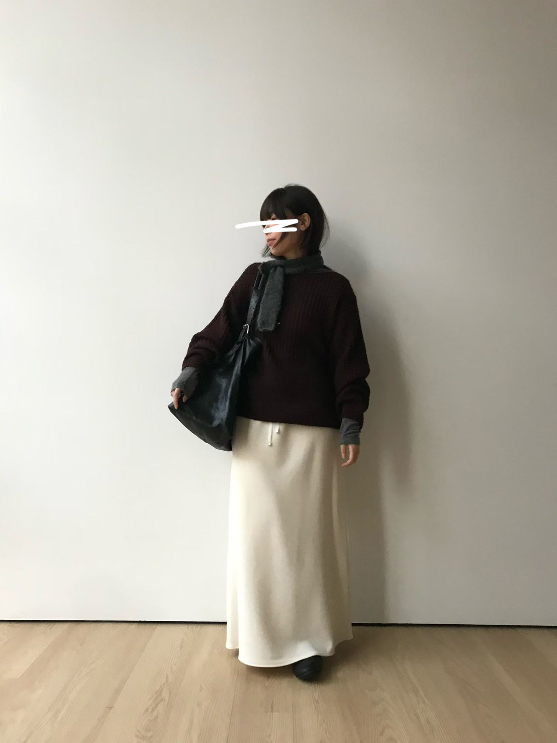 B16.顯瘦舒適鬆緊腰垂墜長裙