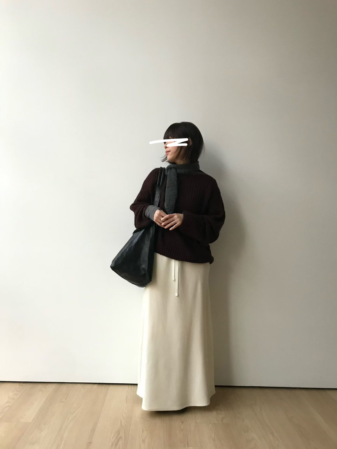 B16.顯瘦舒適鬆緊腰垂墜長裙