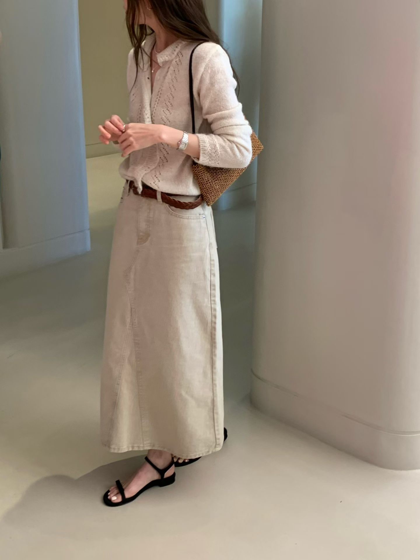 B59.日常推薦修身A字裙