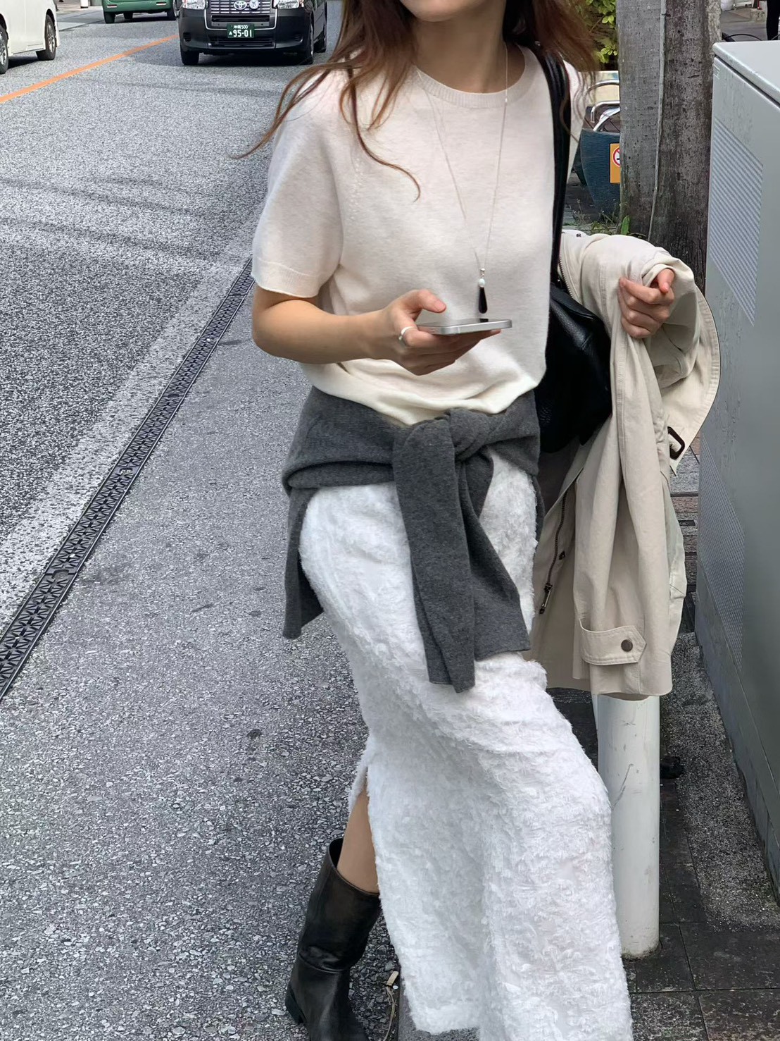 B04.大V家浪漫羽毛A字裙