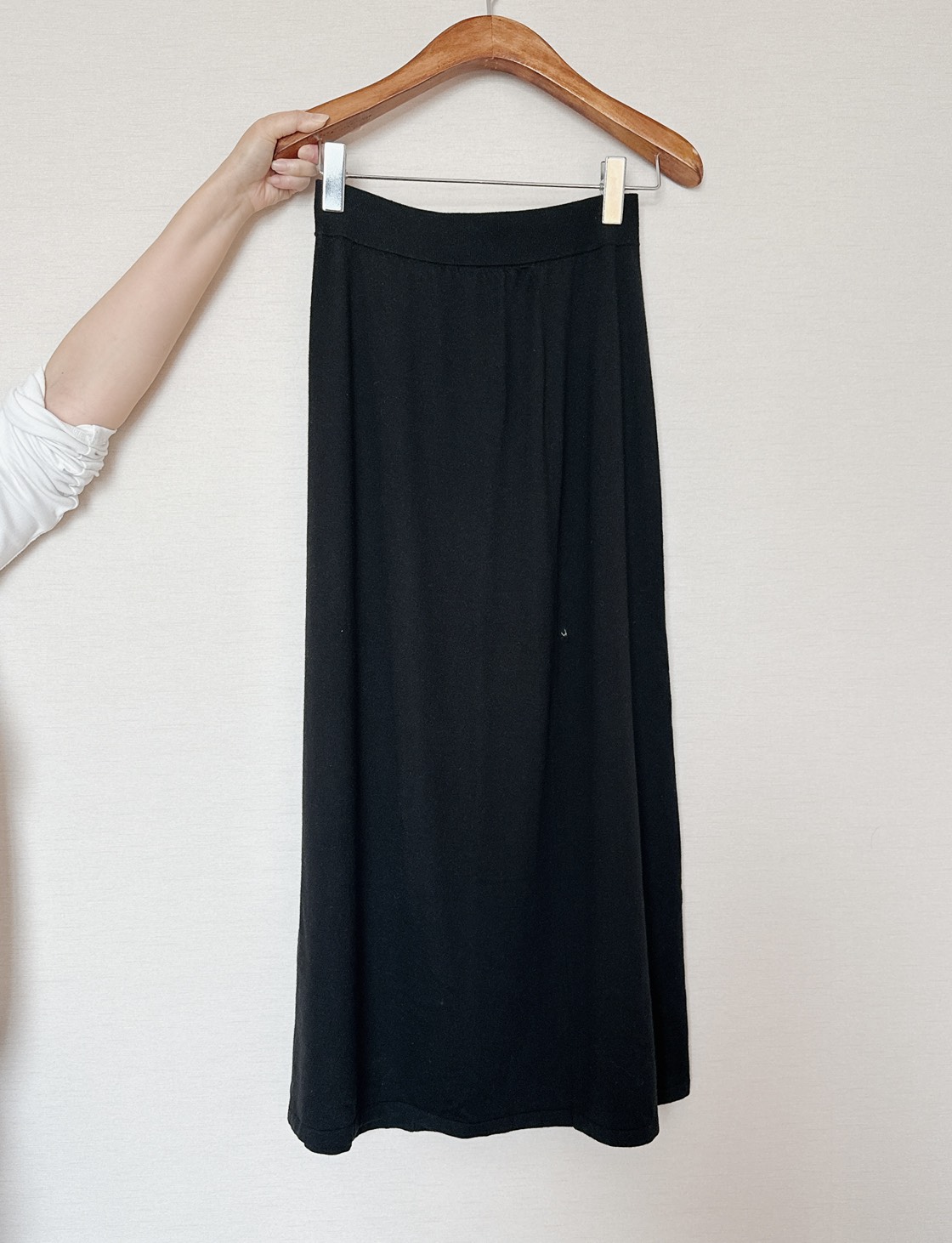 B74.時尚女孩素色修身長裙