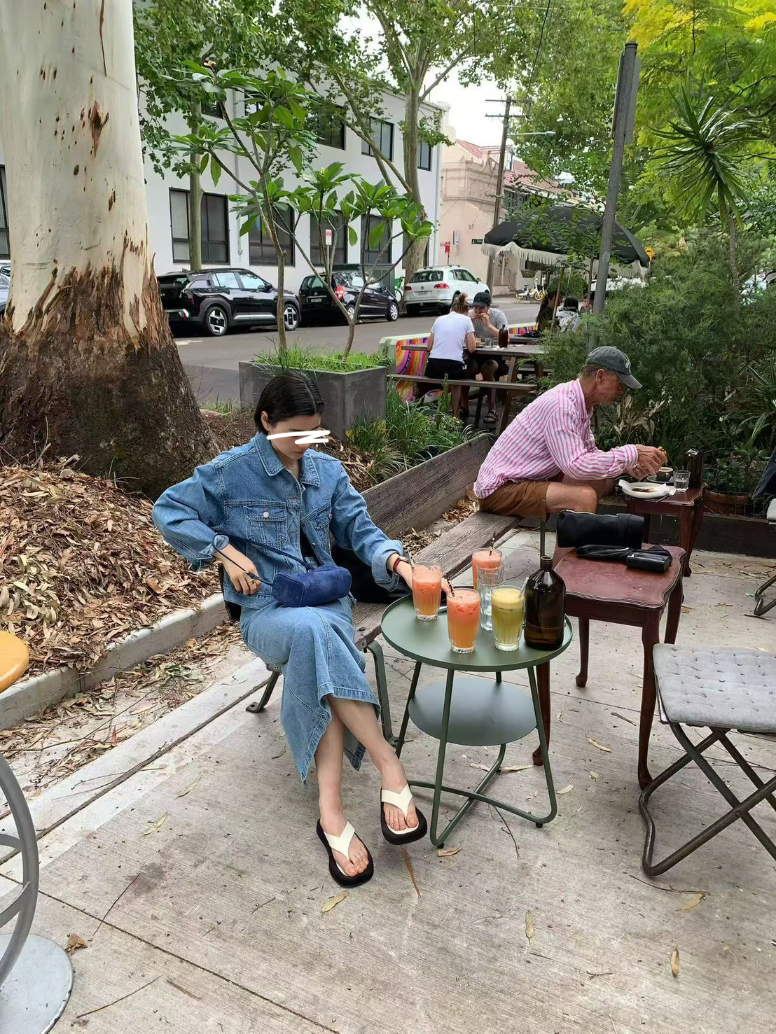 A45.JP家漂亮牛仔直筒裙