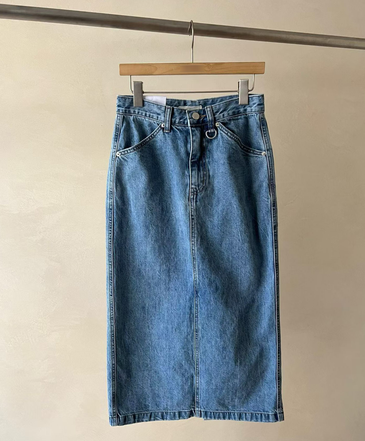 A45.JP家漂亮牛仔直筒裙