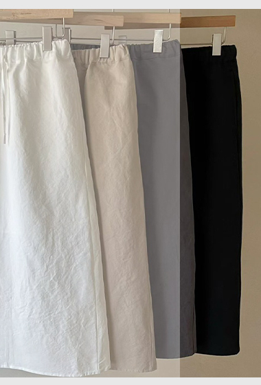 A29.JP家自在後開衩休閒裙