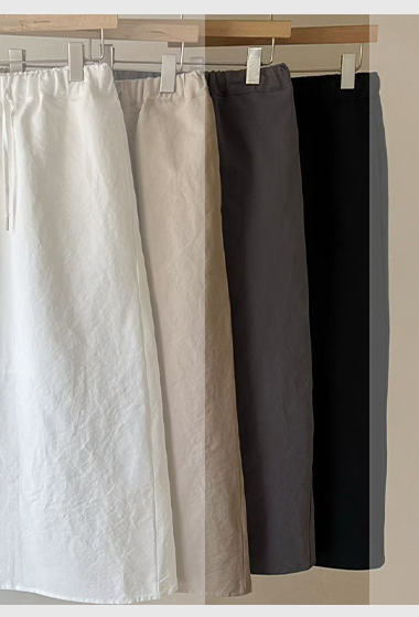 A29.JP家自在後開衩休閒裙