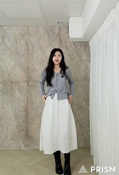 A07.小清新女孩白色圓裙