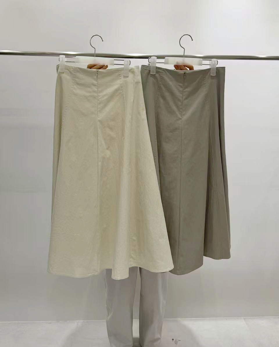 A22.質感家氣質修身A字傘裙