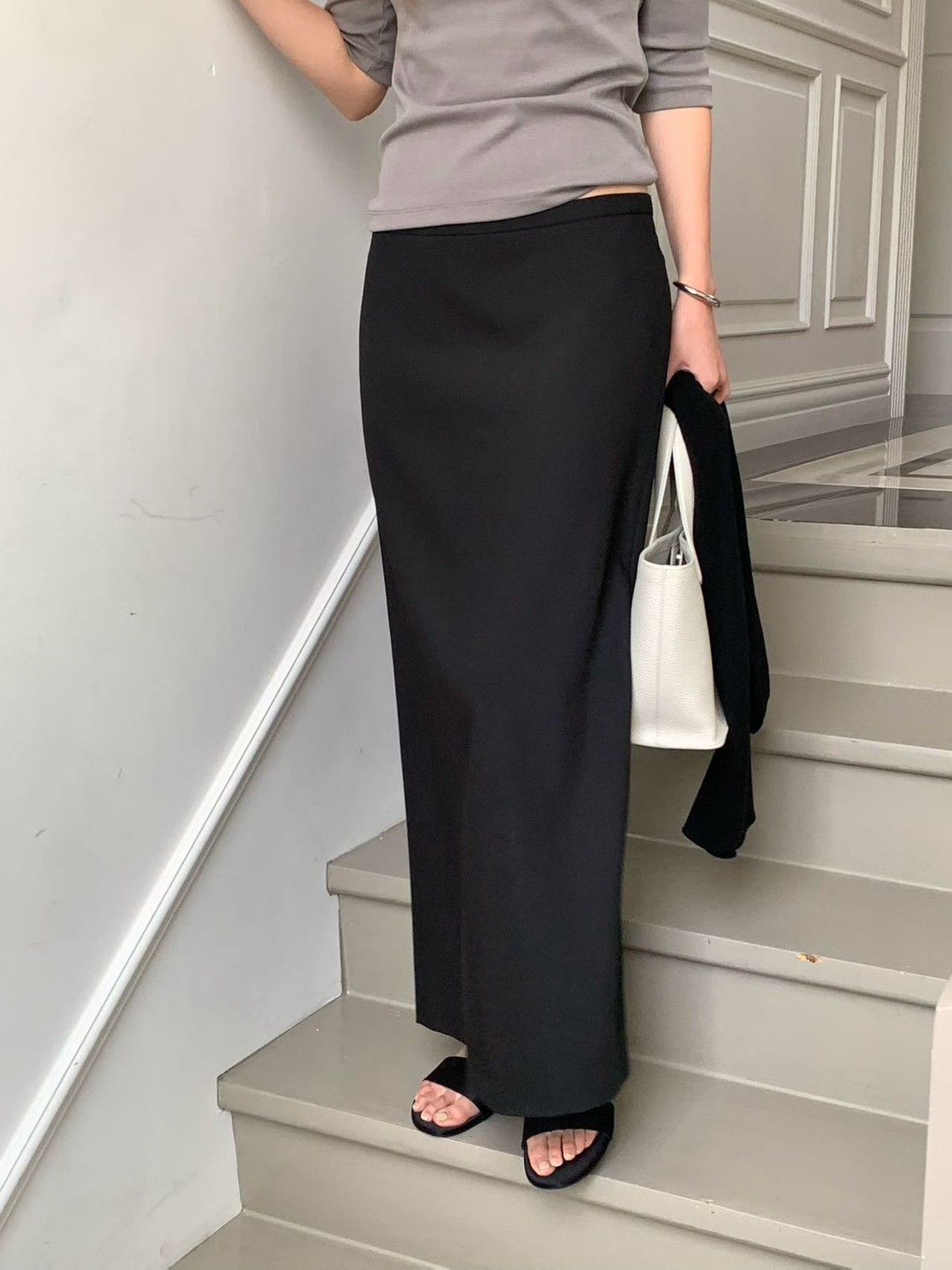 A13.纖瘦家穿上去就超瘦長裙