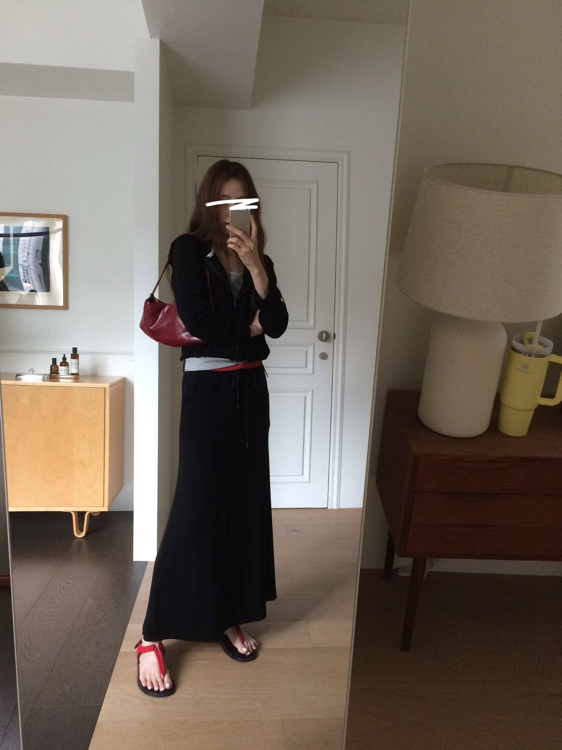 A49.日常必備休閒綁帶長裙