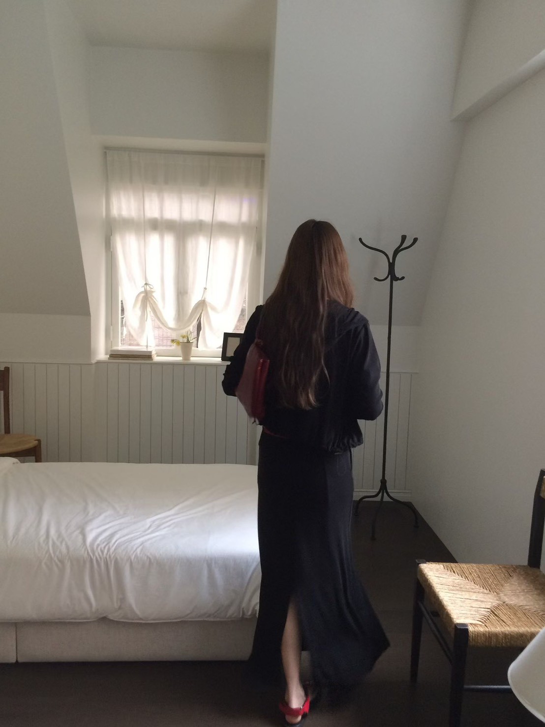 A49.日常必備休閒綁帶長裙