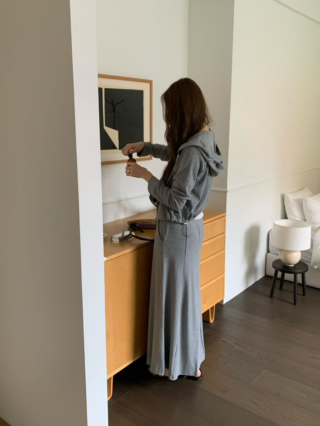 A49.日常必備休閒綁帶長裙