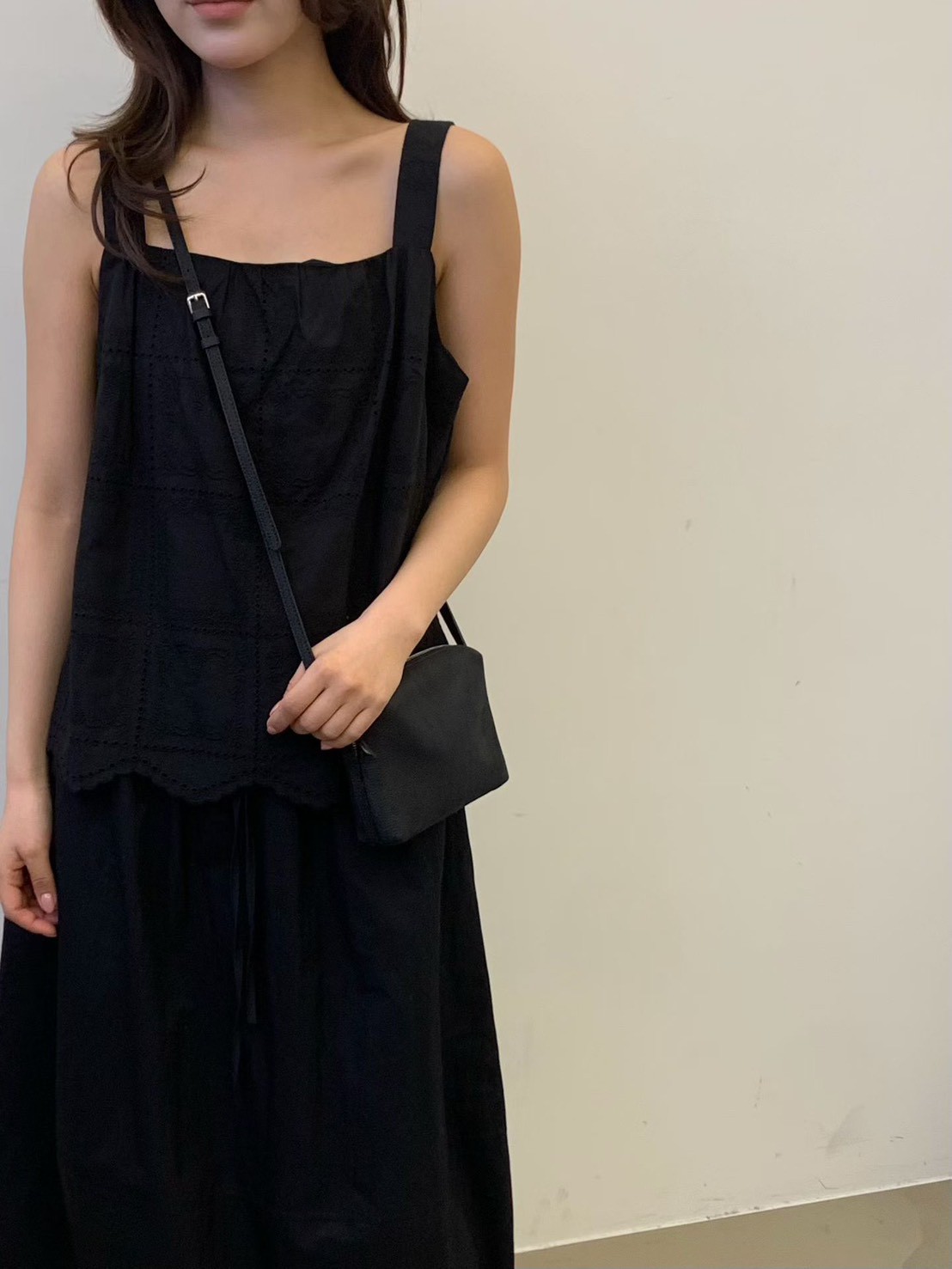 B04.質感家微花苞剪接裙