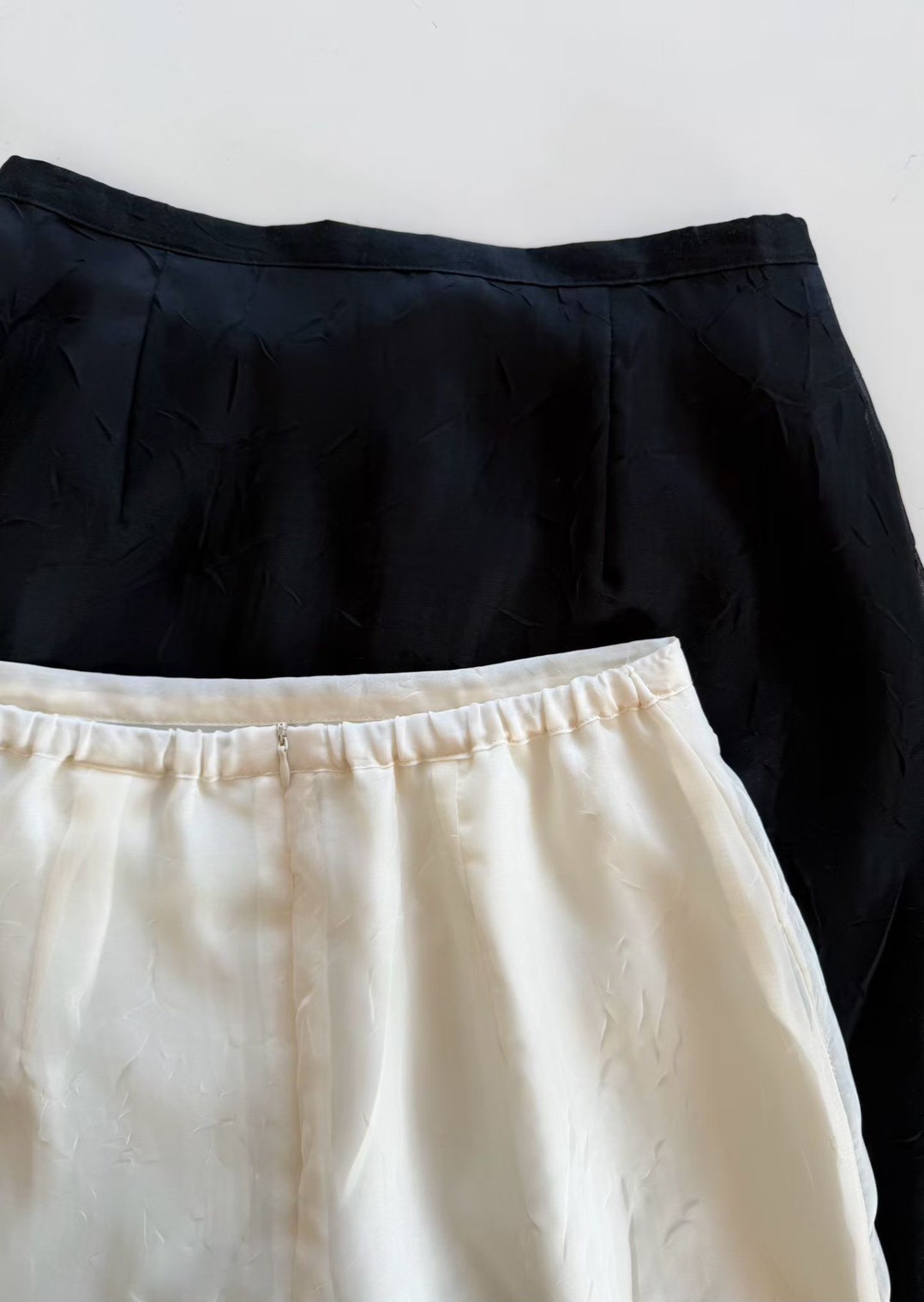 B90.瘦瘦歐膩浪漫雙層長裙