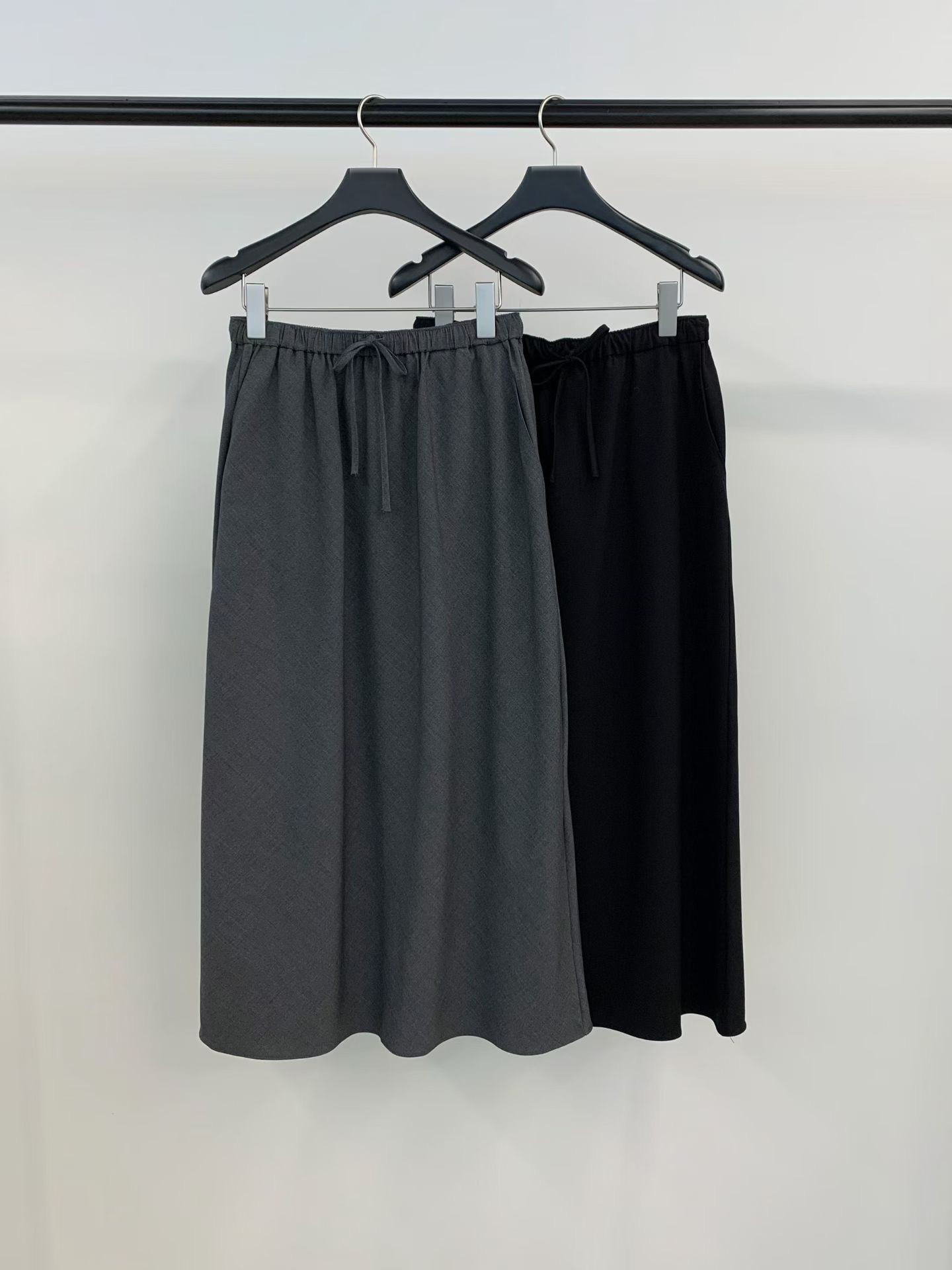 B55.零失誤必備鬆緊腰長裙