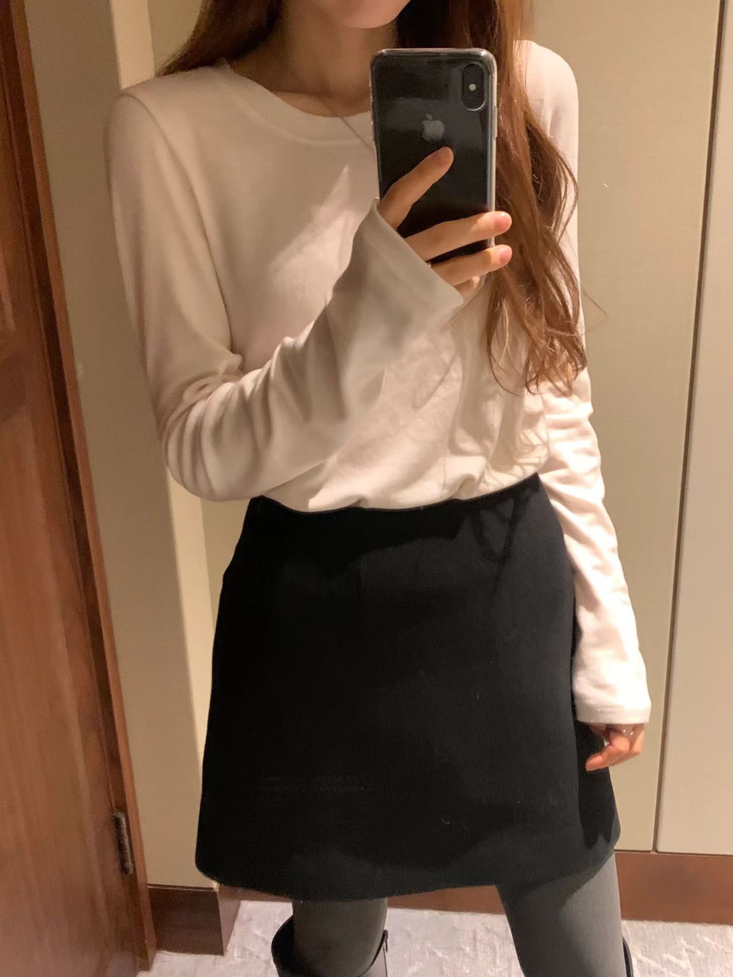 A49.顏值家時髦灰階西裝短裙