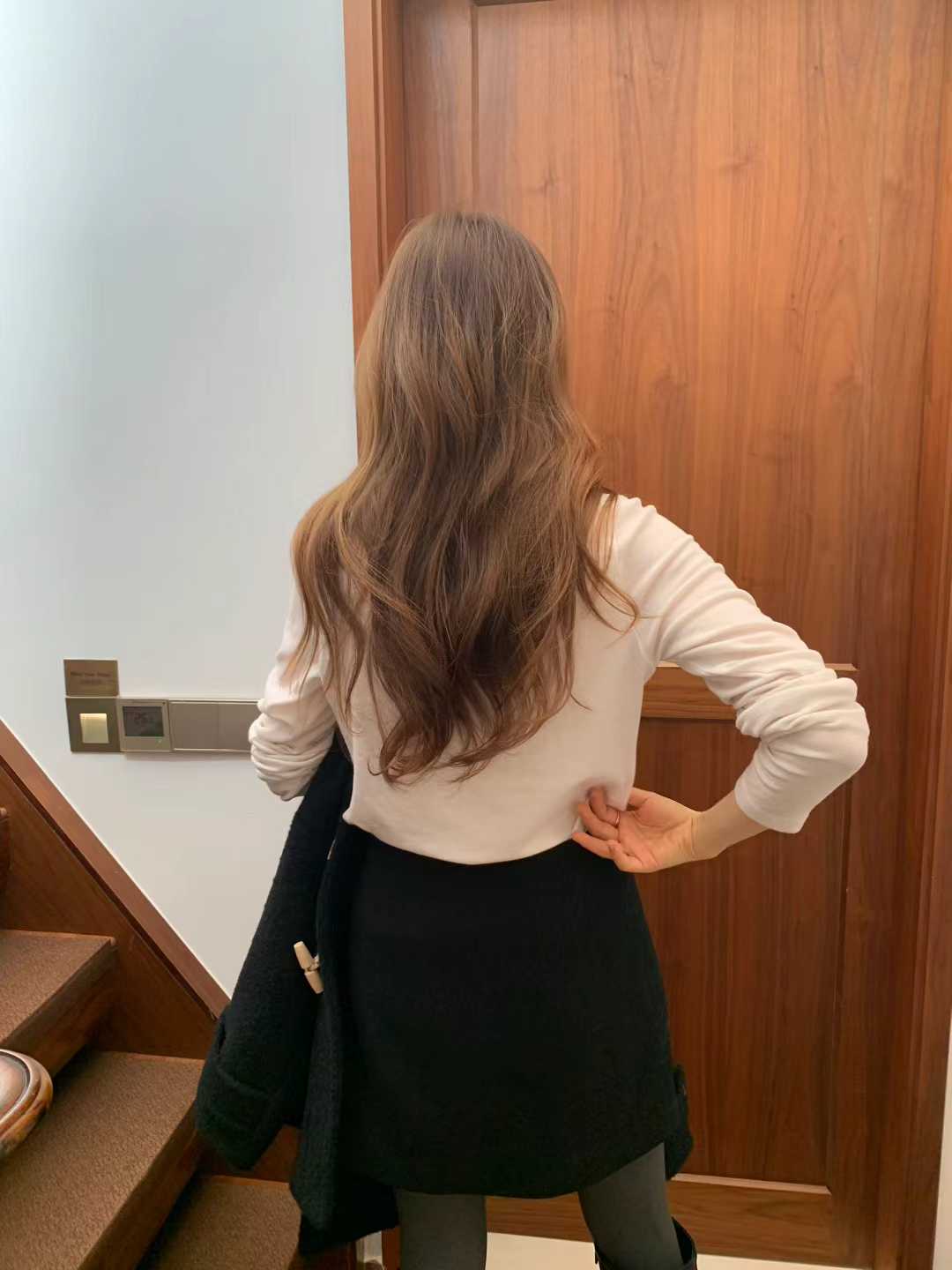 A49.顏值家時髦灰階西裝短裙