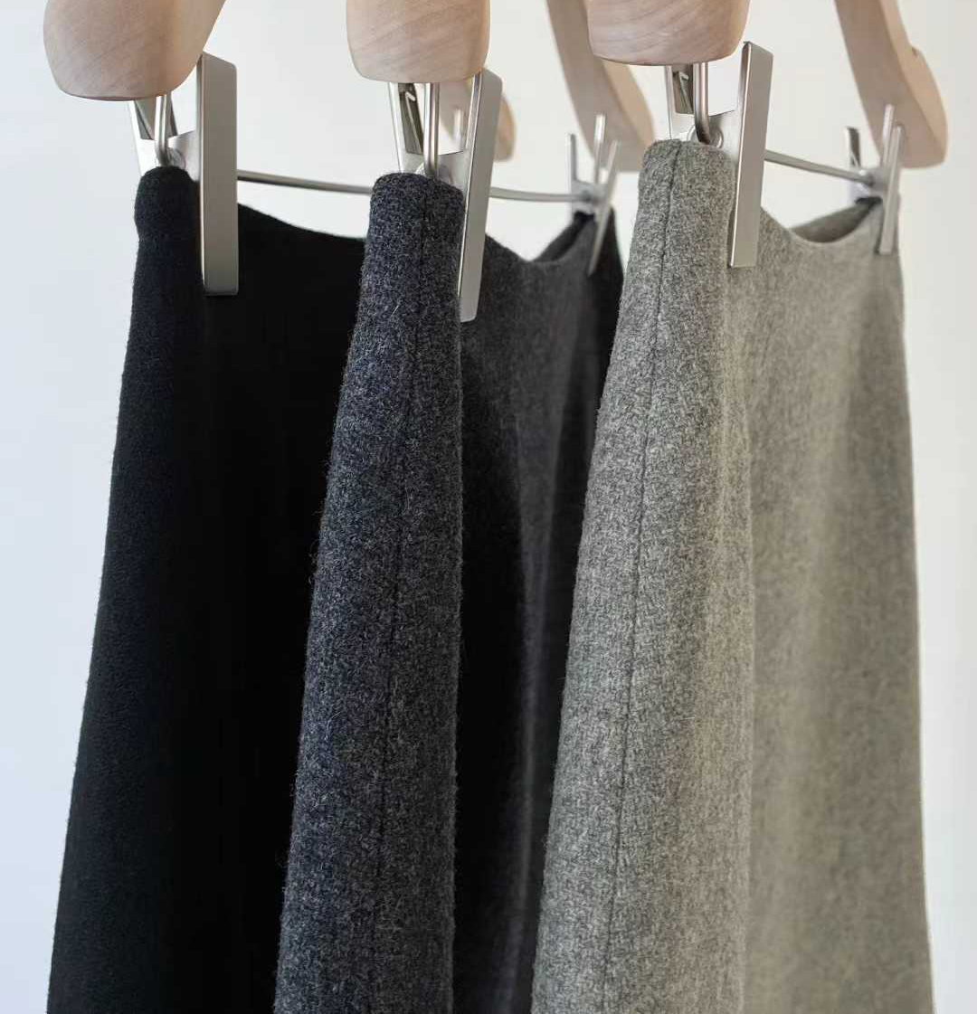 A49.顏值家時髦灰階西裝短裙