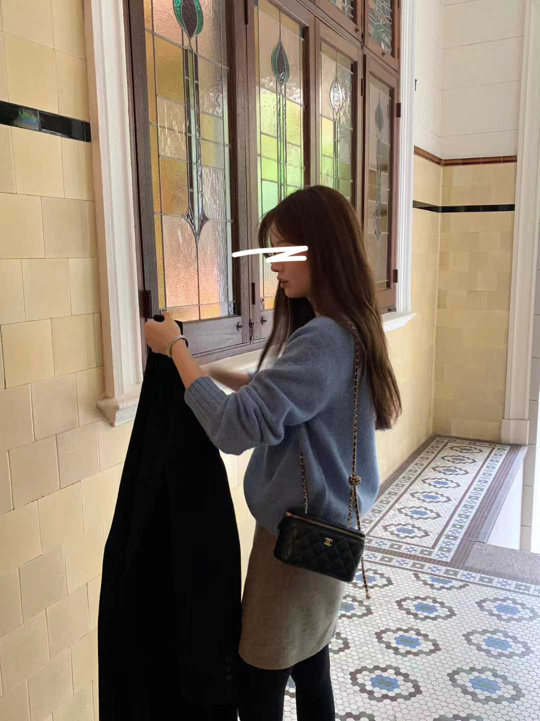 A49.顏值家時髦灰階西裝短裙