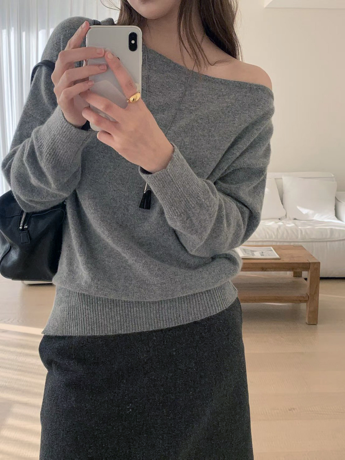 A23.大V家時尚女孩格雷短裙