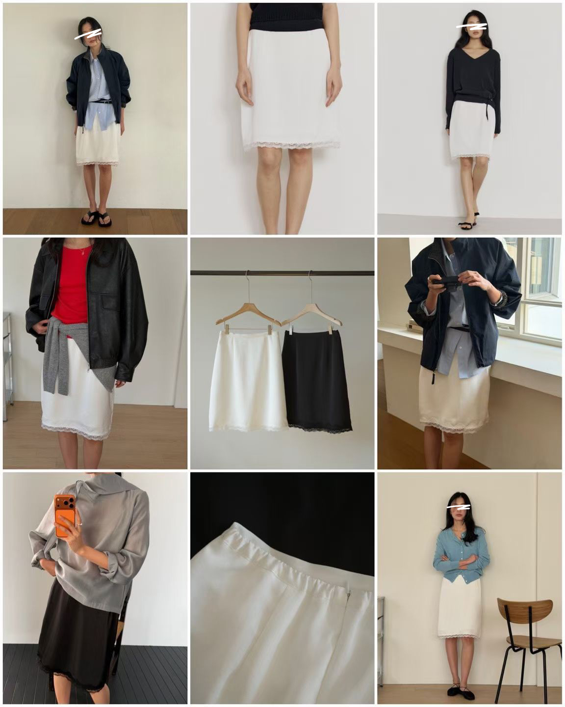 A61.瘦瘦歐膩氣質下擺蕾絲裙