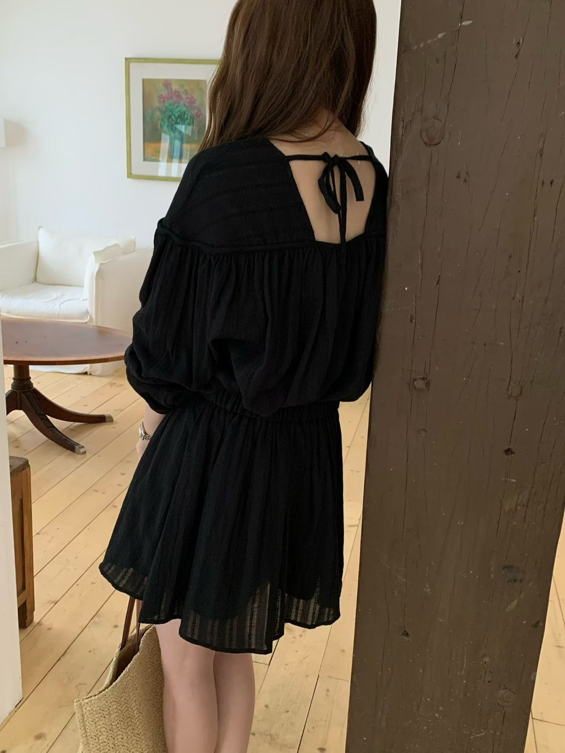 A56.緹花甜姐兒短裙(內裡安全褲)