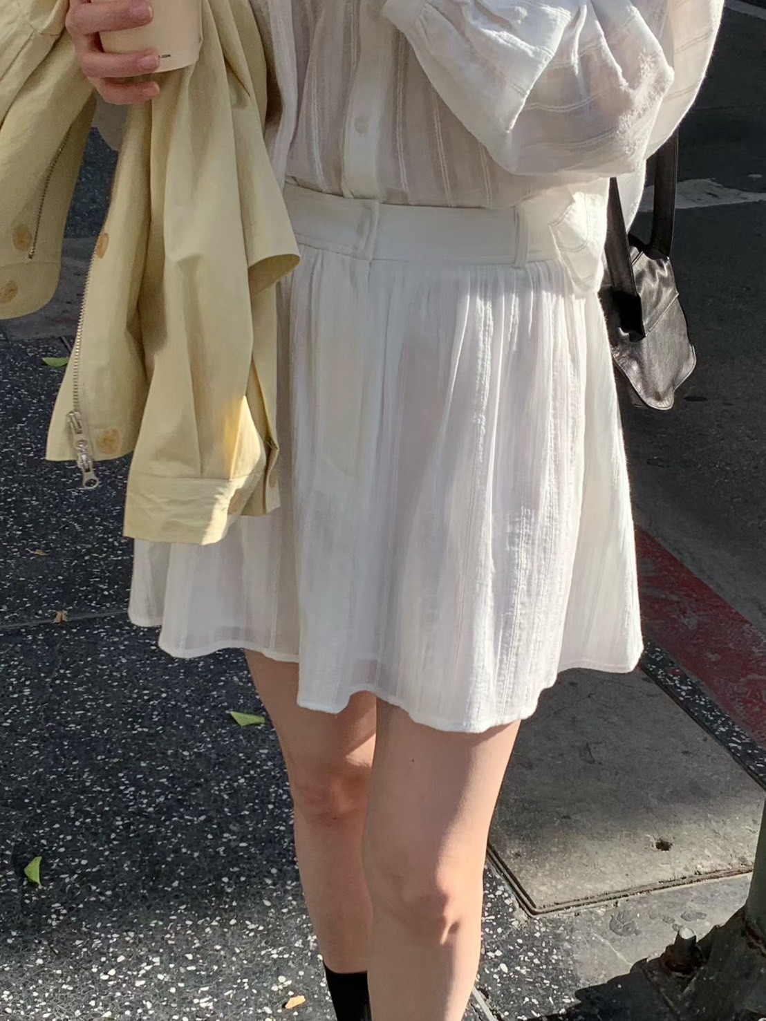 A56.緹花甜姐兒短裙(內裡安全褲)