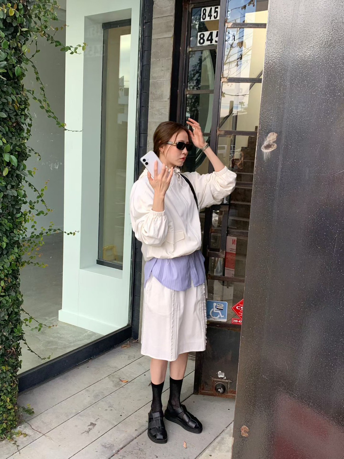 A51.好搭清甜蕾絲剪接短裙