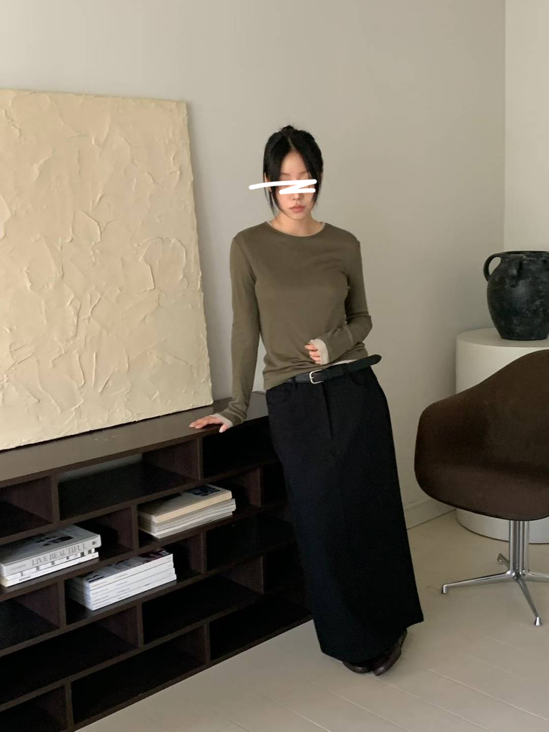 A86.纖瘦家人氣款修身長裙